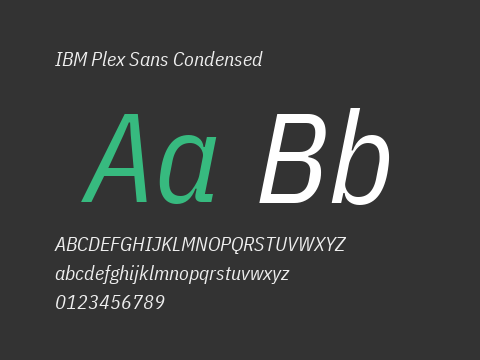 IBM Plex Sans Condensed