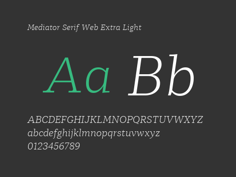 Mediator Serif Web Extra Light