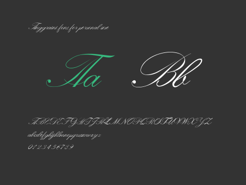 Anggraini font for personal use