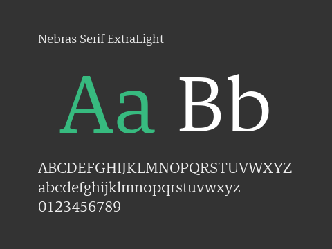 Nebras Serif ExtraLight