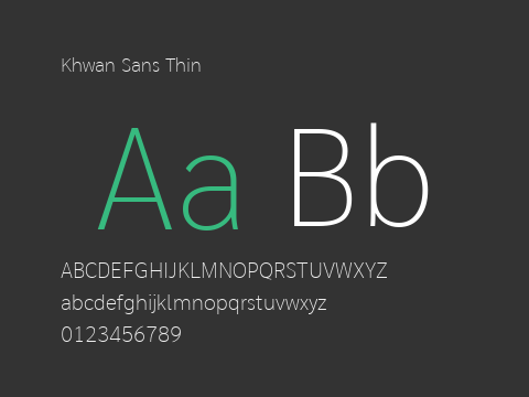 Khwan Sans Thin