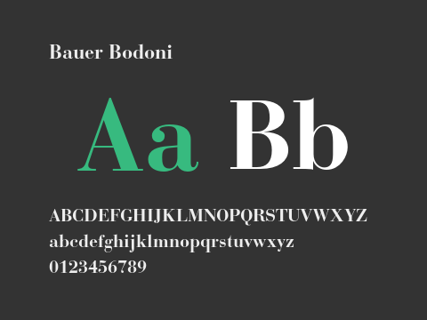 Bauer Bodoni