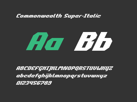 Commonwealth Super-Italic