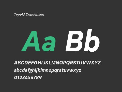 Typold Condensed