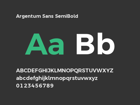 Argentum Sans SemiBold