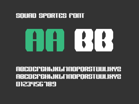 Squad Sportes Font