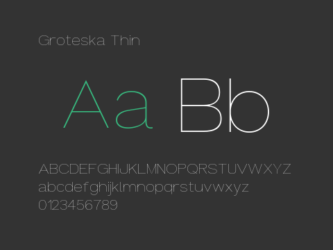 Groteska Thin