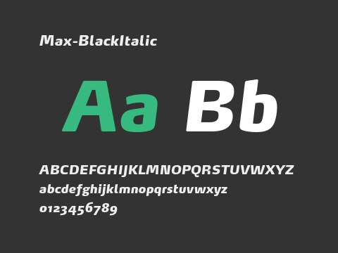 Max-BlackItalic