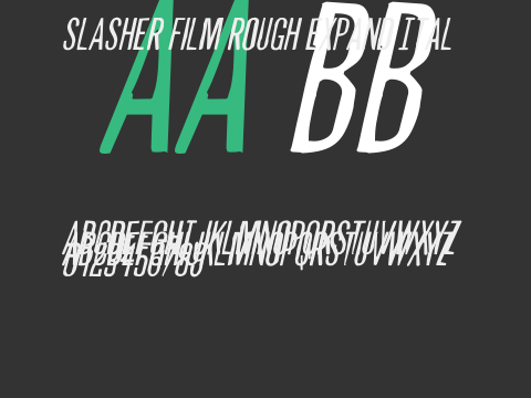 Slasher Film Rough Expand Ital