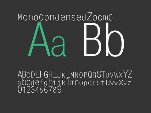 MonoCondensedZoomC