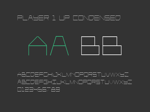 Player 1 Up Condensed