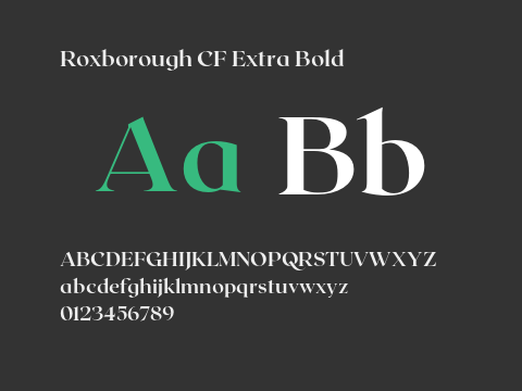 Roxborough CF Extra Bold