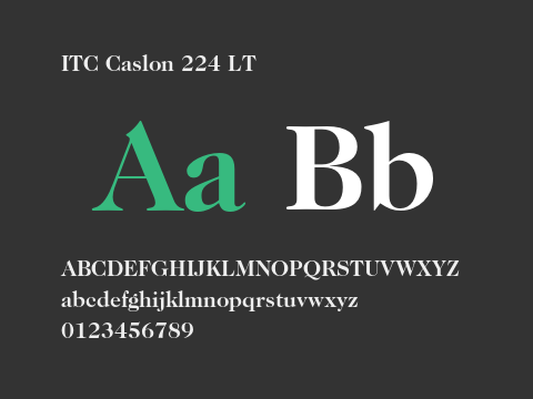 ITC Caslon 224 LT