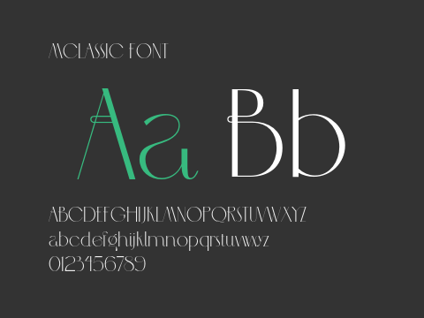 MCLASSIC FONT