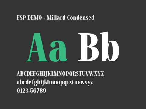 FSP DEMO - Millard Condensed