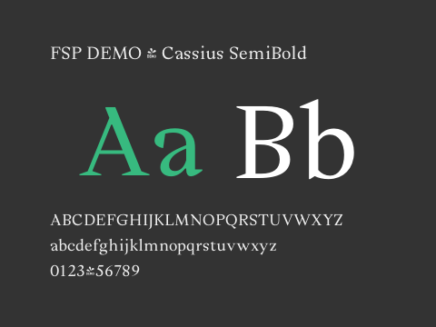 FSP DEMO - Cassius SemiBold