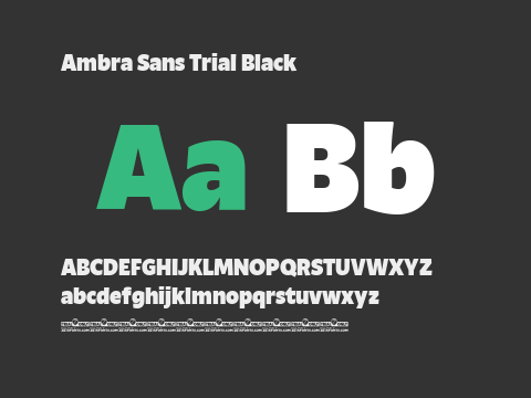 Ambra Sans Trial Black