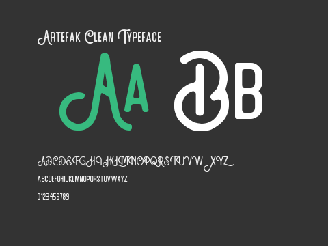 Artefak Clean Typeface