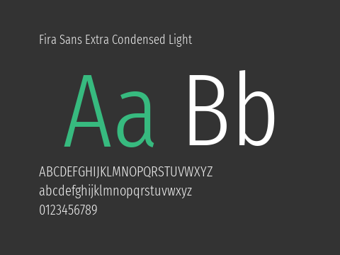 Fira Sans Extra Condensed Light