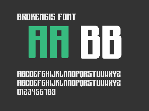 Brokengis Font