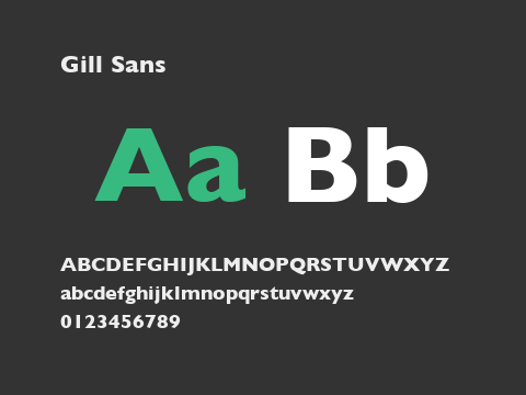 Gill Sans