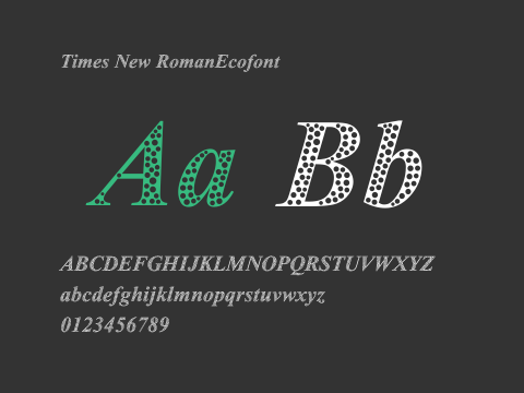 Times New RomanEcofont