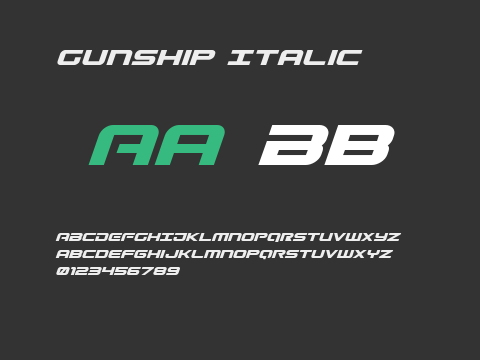 Gunship Italic