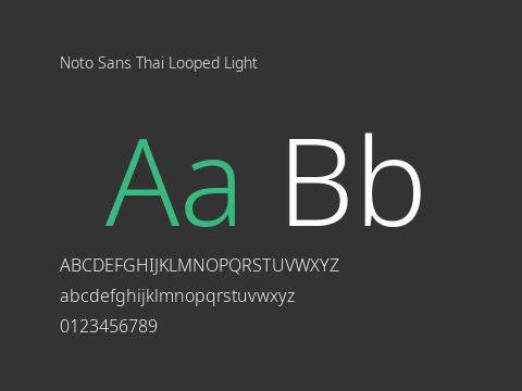 Noto Sans Thai Looped Light