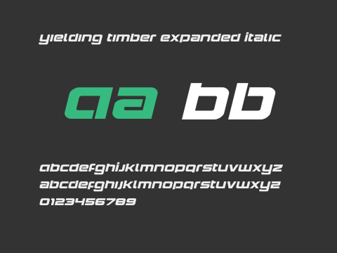 Yielding Timber Expanded Italic