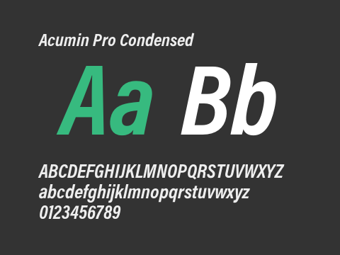 Acumin Pro Condensed