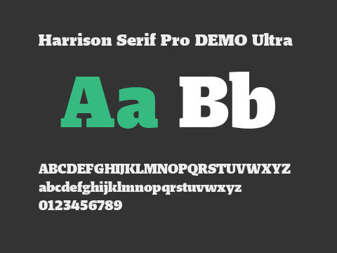 Harrison Serif Pro DEMO Ultra