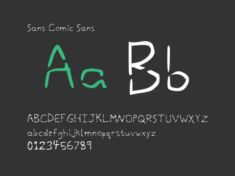 Sans Comic Sans