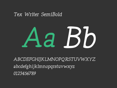 Tex Writer SemiBold