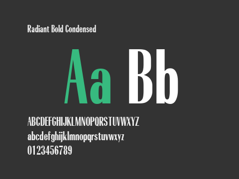 Radiant Bold Condensed