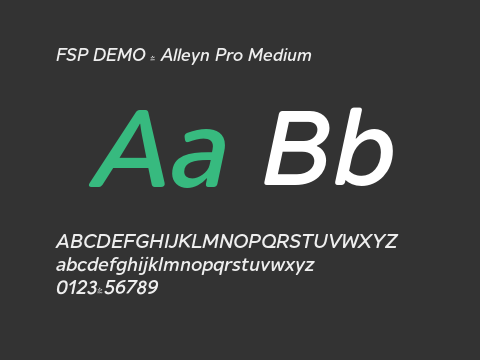 FSP DEMO - Alleyn Pro Medium