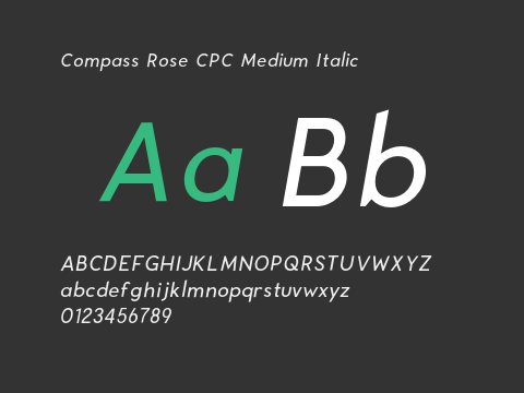 Compass Rose CPC Medium Italic