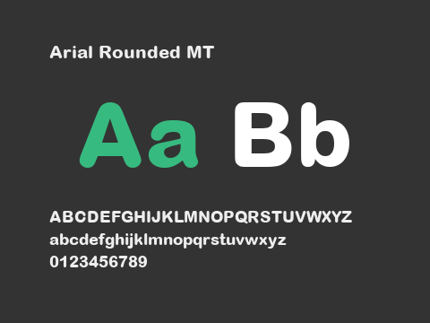 Arial Rounded MT