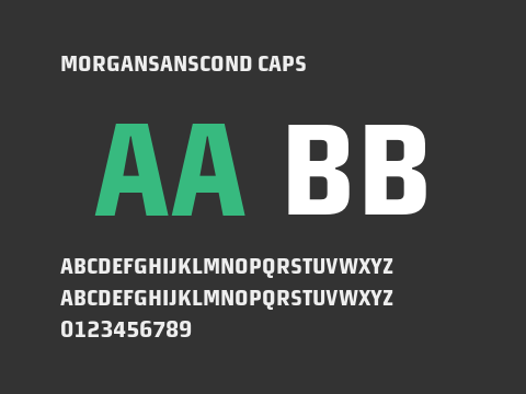 MorganSansCond Caps