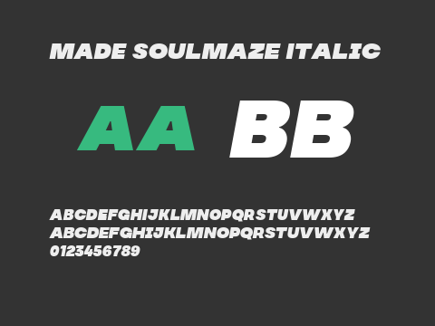 MADE Soulmaze Italic