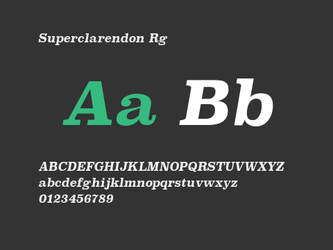 Superclarendon Rg