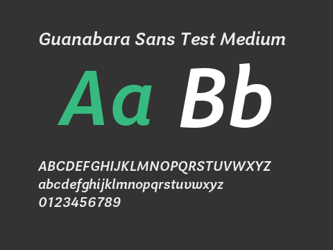 Guanabara Sans Test Medium