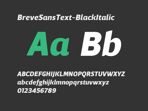 BreveSansText-BlackItalic