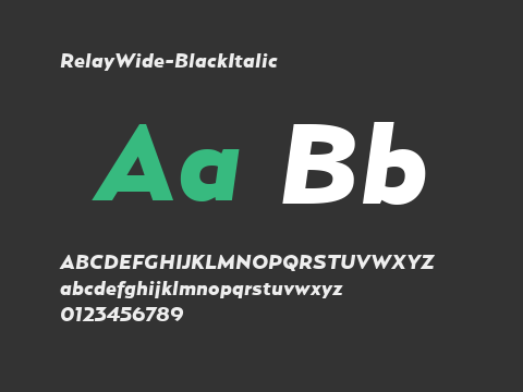 RelayWide-BlackItalic