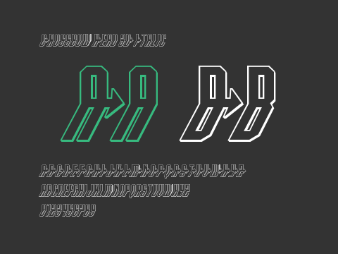 Crossbow Head 3D Italic