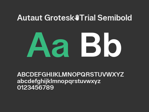 Autaut Grotesk-Trial Semibold