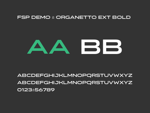 FSP DEMO - Organetto Ext Bold