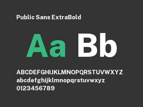 Public Sans ExtraBold