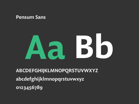 Pensum Sans