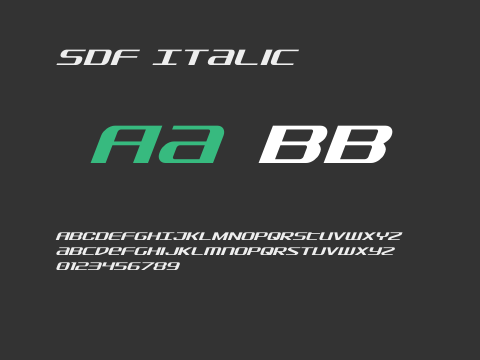 SDF Italic