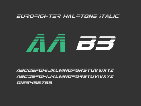 Eurofighter Halftone Italic